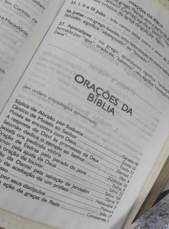 Bíblia sagrada com ajudas adicionais e harpa letra hipergigante branco perolado