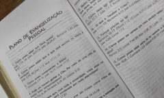 Imagem do Bíblia evangélica letra gigante - capa com zíper preta