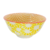 Bowl 16x16x7 cm Petalos Amarillos Fondo Cuadrados Naranja en internet