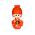 Kokeshi Tradicional 13 cm Naranja - comprar online