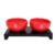 Recipiente Doble Rojo 8 cm Kiotto con Base de Madera - comprar online