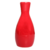 Botella de Sake Roja de Ceramica