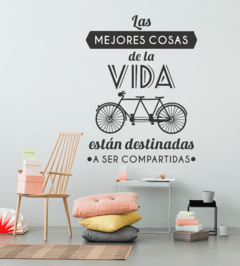 Vinilo Decorativo Frase 066 l LAS MEJORES COSAS