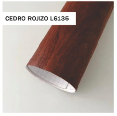 Simil Madera Cedro Rojizo - 120 ancho x 1/2 metro lineal