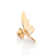 Broche borboleta banhado a ouro BRANCO; 542856 Rommanel - comprar online