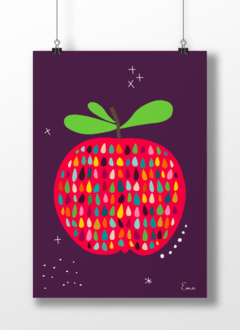 Manzana - Serie Frutas Estelares - Punto Eme Arte Impreso