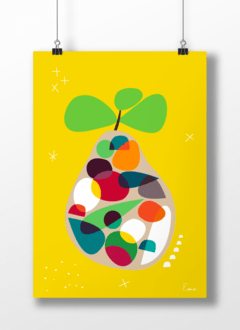 Pera - Serie Frutas Estelares - Punto Eme Arte Impreso