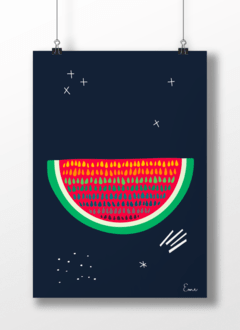 Sandía - Serie Frutas Estelares - Punto Eme Arte Impreso