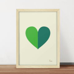 Corazón Verde - Serie Corazones