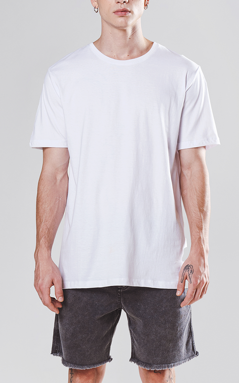 REMERA BASIC RELAX FIT [ BLANCO ]