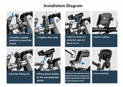 Imagem do SUPORTE DE CELULAR COM CARREGADOR USB PARA MOTOS