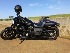 SOLO BAG EM COURO NATURALHARLEY DAVIDSON V-ROAD MODELOS (PRETO)