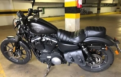 SOLO BAG EM COURO NATURAL HARLEY DAVIDSON SPORTSTER 883/1200 (PRETO)