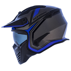 CAPACETE NORISK DARTH CINZA FOSCO / AZUL na internet