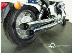 ESCAPAMENTO HONDA SHADOW 750 (CARBURADA) 3" - CORTE LATERAL na internet