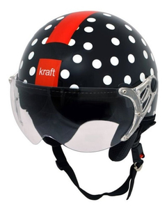 CAPACETE KRAFT PLUS PRETO LAÇO