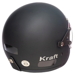 CAPACETE KRAFT OLD SCHOOL CUSTOM PRETO FOSCO - comprar online