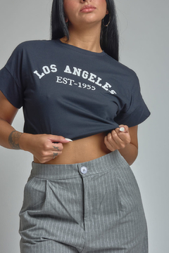 REMERA CROP LOS ANGELES - tienda online