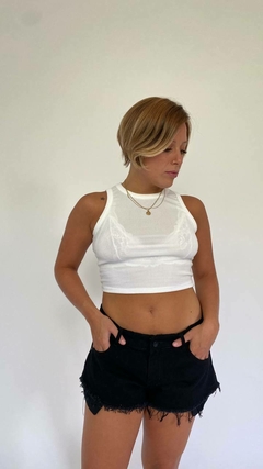 MUSCULOSA PARIS BLANCO - comprar online