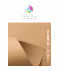 Papel Sirio Color Bruno 115g/m2 A4 c/ 50 folhas