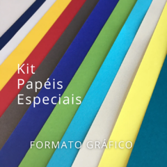 Kit Papéis Especiais Folha Gráfica 120g/m2 c/ 10 uni