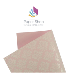 Papel Decor Verona Arabesco Branco 180g A4 5 folhas