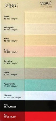 Papel Verge Agua Marinha 180g/m2 A4 c/ 10 folhas - comprar online