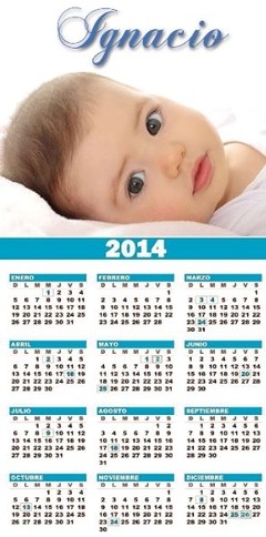 Imán Calendario Nene (FTIMAN0070)