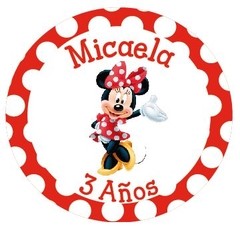 Stickers Minnie Roja (STK0300)