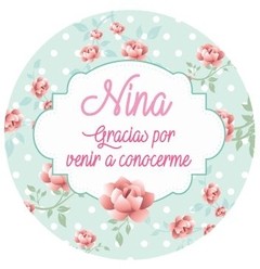 Stickers Nacimiento nena/vintage (STK0354)