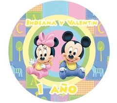 Stickers Minnie y Mickey bebe (STK0505)