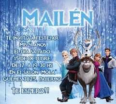 Tarjeta Frozen (TRJSF0051)