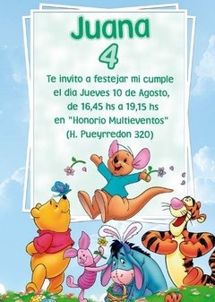 Tarjeta Winnie Pooh (TRJSF0072)