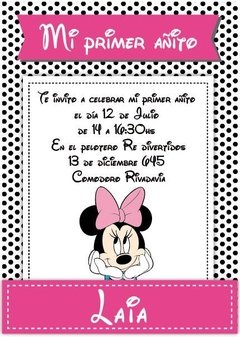 Tarjeta Minnie (TRJSF0077)