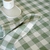 Set x6 servilletas cuadrillé verde seco y crudo - tienda online