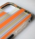 Funda Rayada Naranja con refuerzo Antishock para iPhone 12/12 Pro.