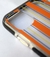 Funda Rayada Naranja con refuerzo Antishock para iPhone 12/12 Pro.