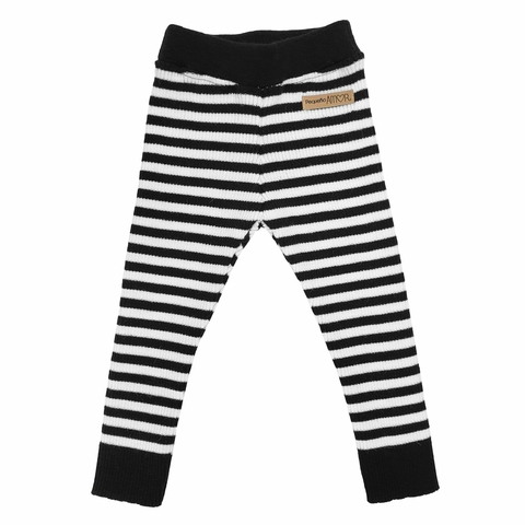 Pantalon chupin tejido RAYAS BLANCO Y NEGRO