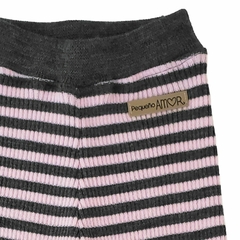 Pantalón chupín tejido RAYAS GRIS MEDIO/ROSA - comprar online