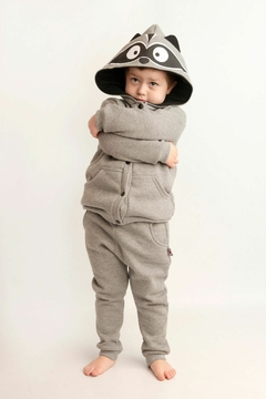 Campera frisa MAPACHE gris medio (solo 6m- 9m- 2a) en internet