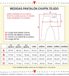 Pantalón chupín TEJIDO rojo en internet