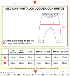Pantalón Jogger frisa ESTRELLAS verde solo (1a) - tienda online