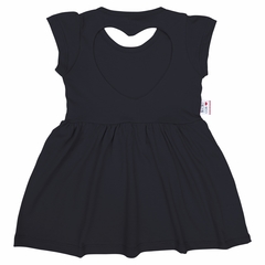 Vestido corazón calado NEGRO (solo 1a) - comprar online