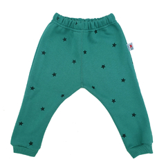 Pantalón Jogger frisa ESTRELLAS verde solo (1a) - comprar online