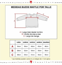 BUZO waffle ROSA BEBÉ - Pequeño amor