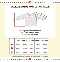 BUZO waffle AZUL FRANCIA - comprar online