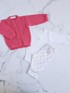 Ajuar Conjunto Bebe Fucsia - comprar online