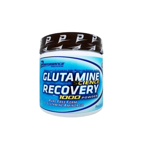 Pote com GLUTAMINE SCIENCE RECOVERY 1000 POWDER 300G - PERFORMANCE NUTRITION