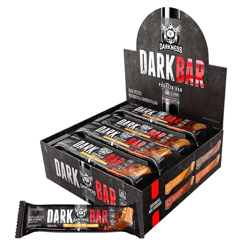 DARKBAR 90G 30G DE PROTEÍNA SALTED CARAMEL COM AMENDOIM CAIXA (08 UNIDADES) - INTEGRALMEDICA