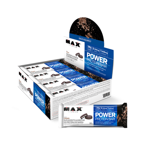 POWER PROTEIN BAR 8UNID 90G - MAX TITANIUM